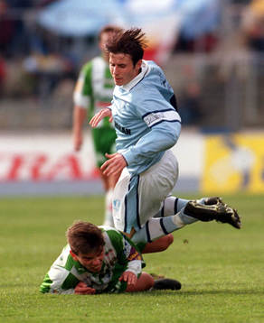 Yksel Osmanovski, Malmö FF och Johan Andersson, Hammarby