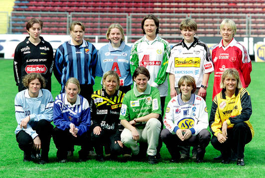 Bakre raden fr. v Sara Call, Bälinge, Anna Ulvbringe,