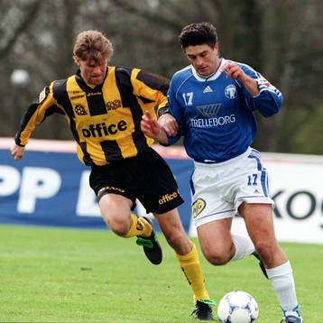 Patric Karlsson, Häcken, och Amir Teljigovic, Trelleborg