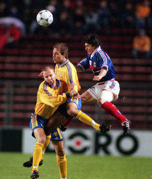 Håkan Mild och Teddy Lucic och Bixente Lizarazu
