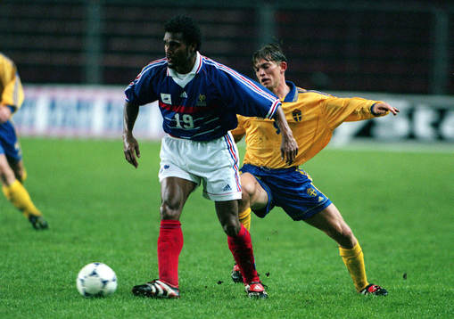 Christian Karembeu och Jesper Blomqvist