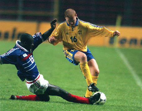 Lilian Thuram och Jörgen Pettersson