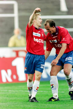 Karl Corneliusson och Henrik Bertilsson, Örgryte jublar