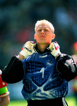 Peter Schmeichel, målvakt i Danmark