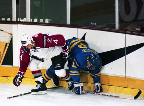Jonas Bergqvist, Sverige och Rob Blake, Kanada