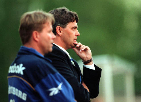 Mats Jingblad, tränare och Thomas Wernerson,