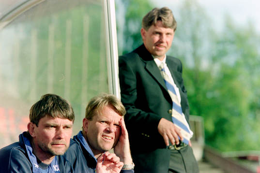 Ruben Svensson, ass. tränare och Mats Jingblad, Tränare,