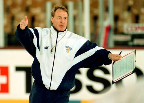 Bläddra bland fler bilder av Ishockey, VM, förhands inför finalen, Sverige - Finland