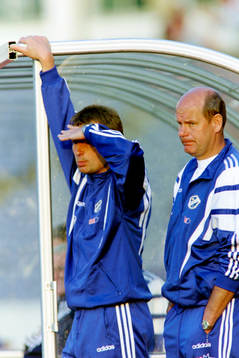 Tom Prahl, tränare i Halmstad