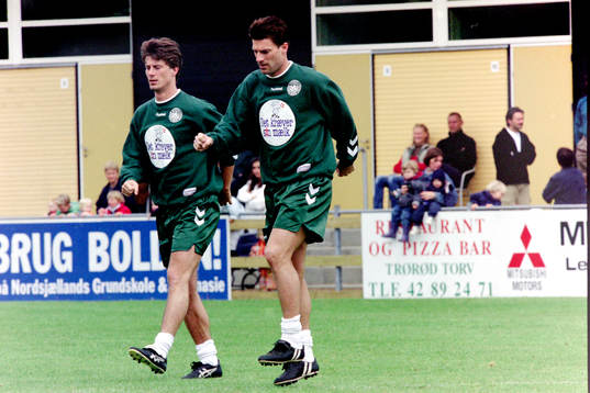Brian Laudrup och Michael Laudrup, Danmark