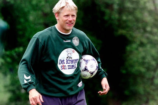 Peter Schmeichel, målvakt i Danmark