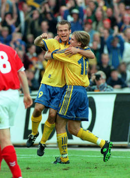 Fredrik Ljungberg och Andreas Andersson, Sverige