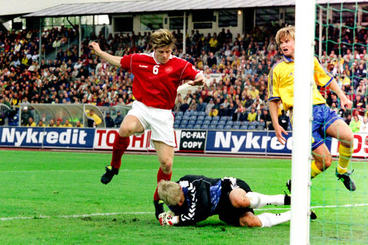 Peter Schmeichel, målvakt i Danmark