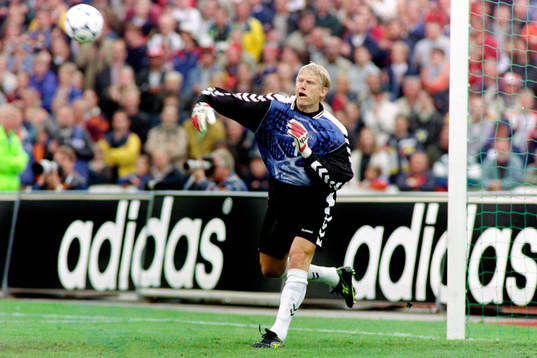 Peter Schmeichel, målvakt i Danmark