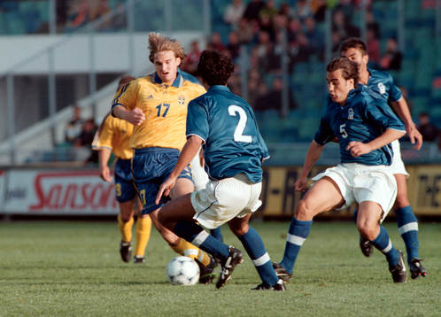 Bläddra bland fler bilder av Fotboll, Sverige - Italien, 1-0