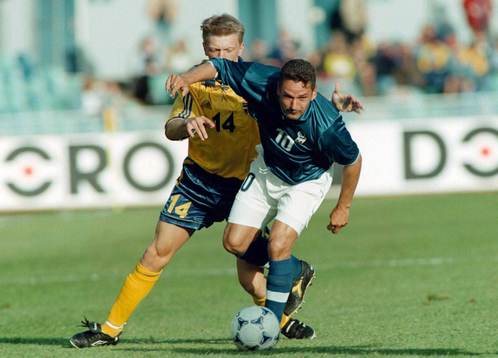 Morgan Nilsson, Sverige och Roberto Baggio, Italien