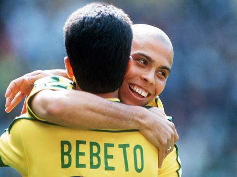 Ronaldo, Brasilien, glädje, jubel