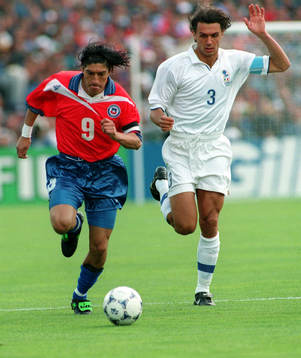 Ivan Zamorano, Chile och Paolo Maldini, Italien