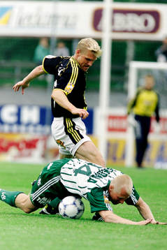 Johan Mjällby, AIK och Anders Magnusson, Frölunda
