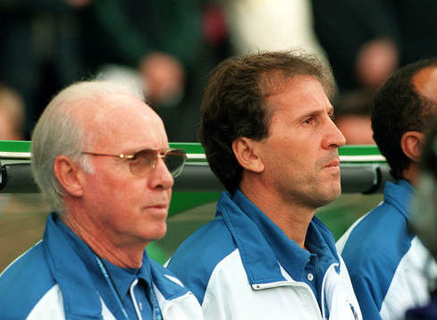 Mario Zagallo, förbundskapten Brasilien och Zico,
