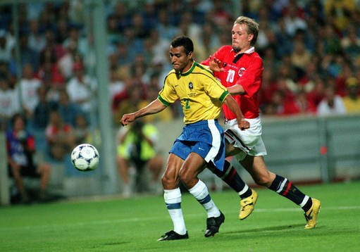 Cafu och Kjetil Rekdal