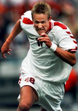 Peter Möller gjorde 1-0. Danmark vann med 3-1. Fotbolls-VM