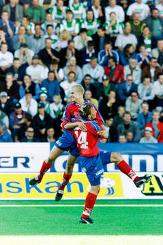 Christoffer Andersson och Erik Edman, Helsingborg jublar