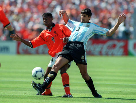 Patrick Kluivert och Jose Chamot