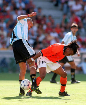 Juan Veron och Edgar Davids