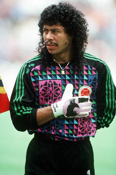 René Higuita, målvakt i Colombia