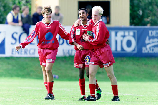 Christian Augustsson, Awet Estefanos och Andreas Sördin,
