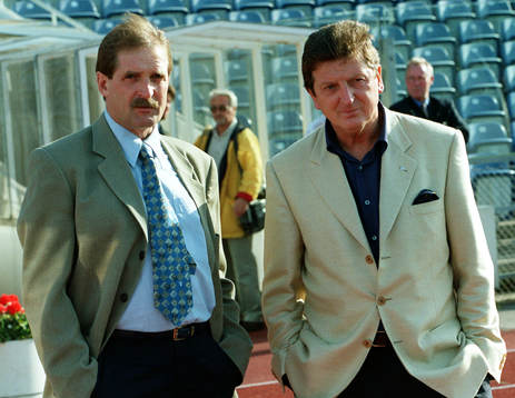 Frank Thijssen, tränare Malmö FF och Roy Hodgson, manager