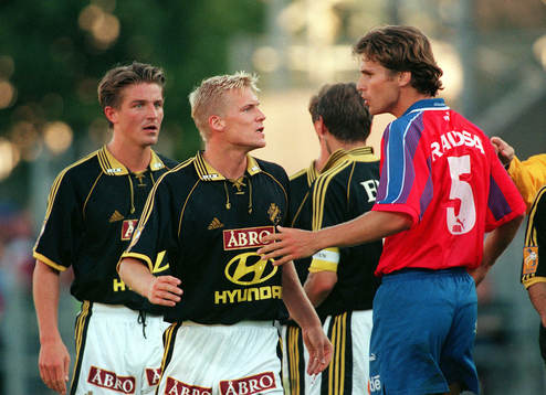 Patrick Englund, Johan Mjällby och Andreas Jakobsson