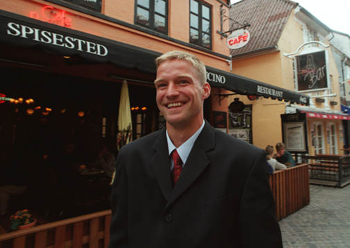 Dan Sahlin på Jumfru Anes gade i Ålborg (Aalborg)