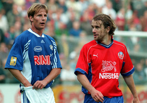 Jesper Mattsson, Halmstad BK och Arild Stavrum, Helsingborg