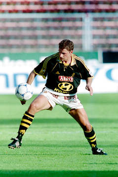 Hans Bergh, AIK med bollen