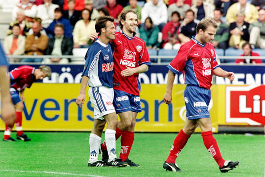 Fredrik Ljungberg, Halmstad. Arild Stavrum och Kenneth