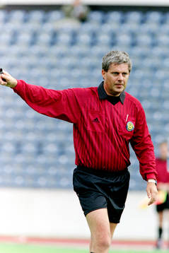 Rune Larsson, Bandhagen domare i matchen
