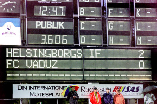 Resultattavlan på Olympia