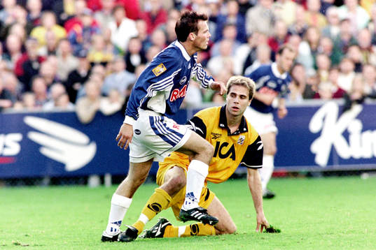 Fredrik Ljungberg, Halmstad och Teddy Lucic, Göteborg