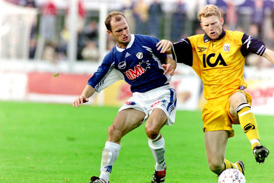 Artim Sakiri, Halmstad och Sebastian Henriksson, Göteborg