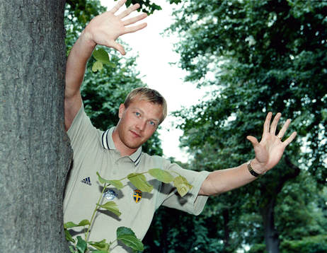 Magnus Hedman, målvakt i Sverige