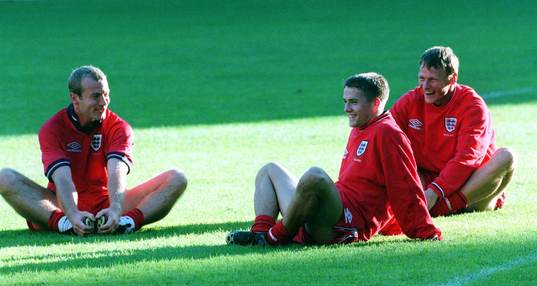 Alan Shearer, Michael Owen och Ted Sheringham (Teddy