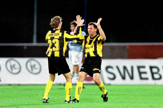 Patric Karlsson och Peter Eriksson, Häcken jublar