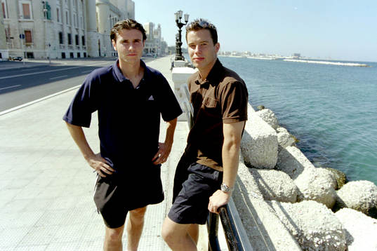 Yksel Osmanovski och Daniel Andersson, Bari