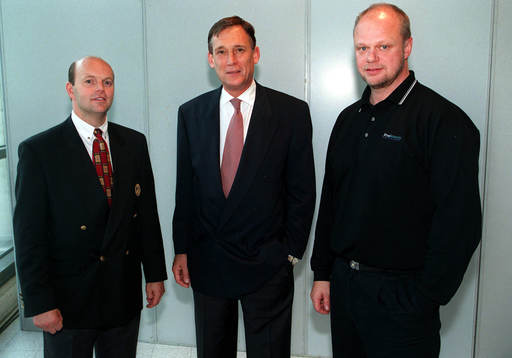 Peter Wallin, manager Sverige, Dan Hobér och Roger Melin