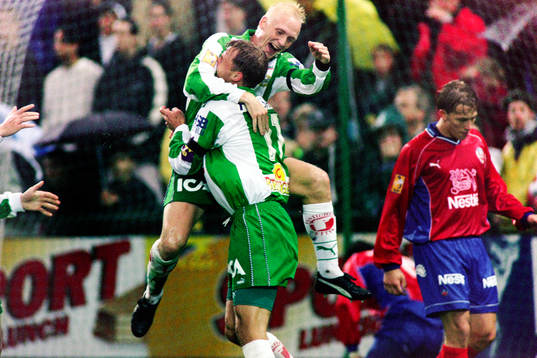Hans Berggren och Christer Fursth, Hammarby jublar