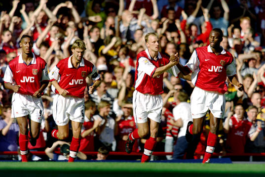 Nicolas Anelka, Tony Adams, Dennis Bergkamp och Patrick