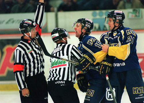 Marcus Kristoffersson och Patrik Lundbäck, HV 71