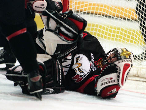 Andrew Verner, målvakt i Malmö Redhawks